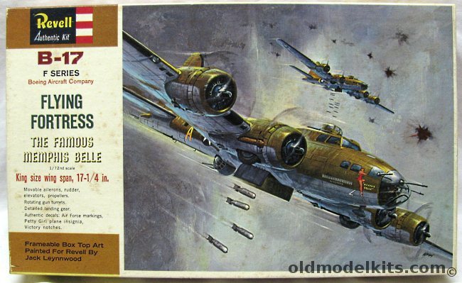 Revell 1/72 B-17F Flying Fortress Memphis Belle, H201-198 plastic model kit